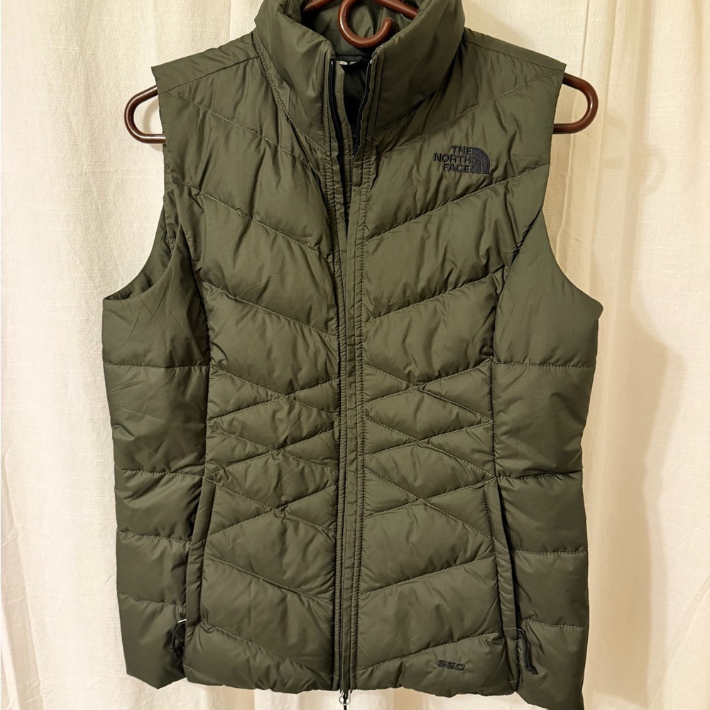 The North Face Olive Quilted Women's Vest